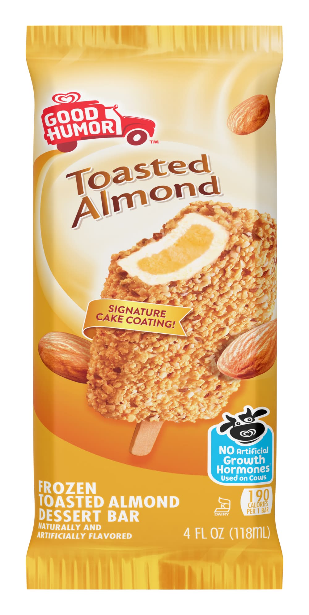 Good Humor Frozen Good Humor Frozen Dessert Bar, Toasted Almond (4 fl oz) | Postmates