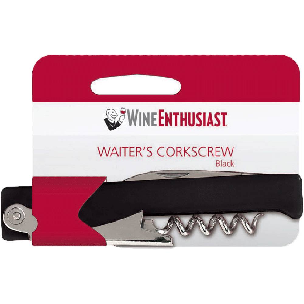 Wine Enthusiast Black Waiter's Corkscrew
