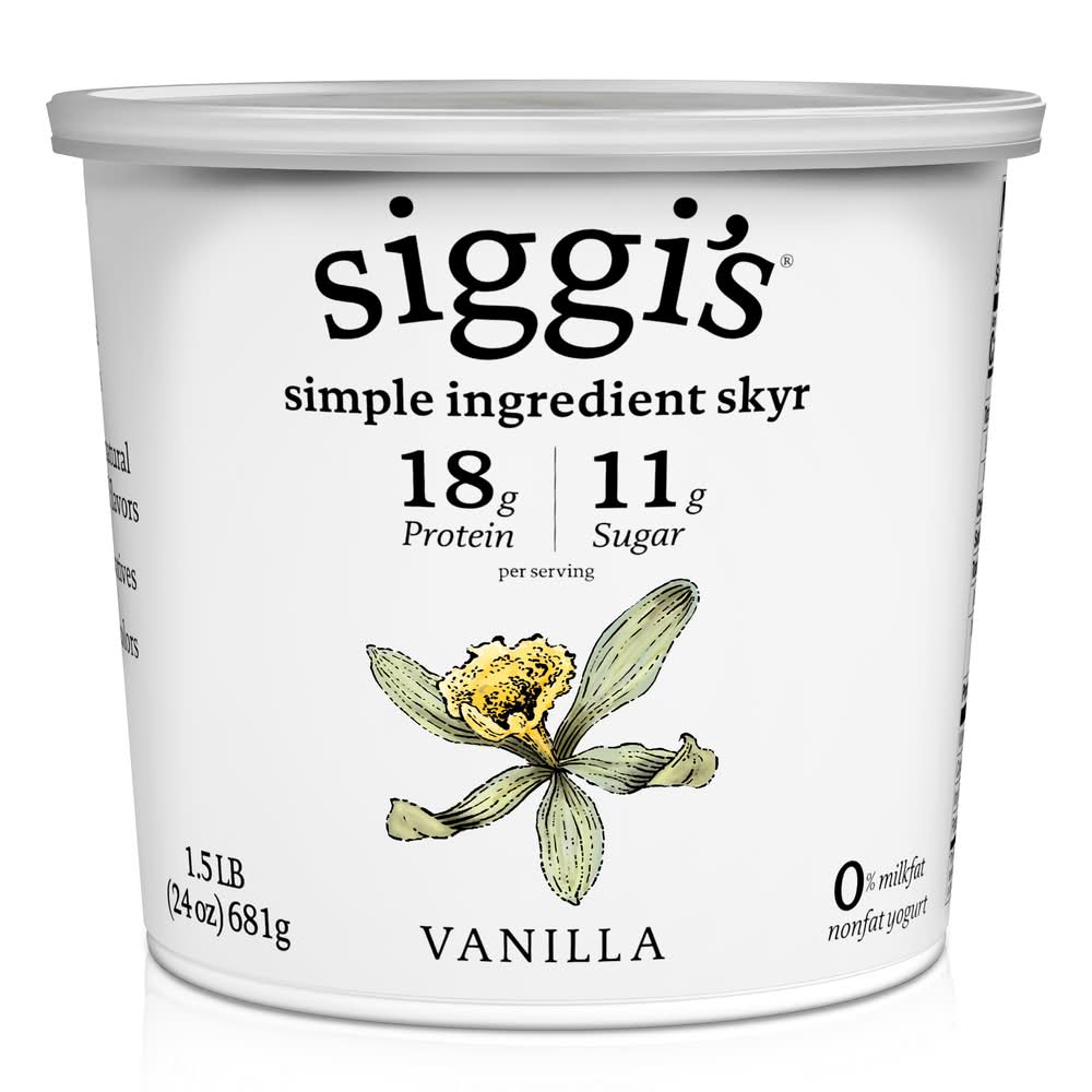 siggi's Skyr Non Fat Yogurt, Vanilla (24 oz)