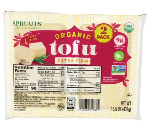 Sprouts Organic Extra Firm Tofu 2 Pack