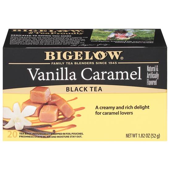 Bigelow Black Tea Bags (20 ct, 1.82 oz) (vanilla-caramel)