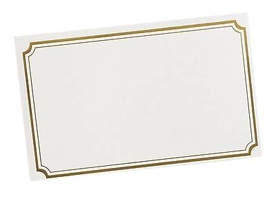 Gartner Studios Foil Certificate Papers, Gold-White (10 ct)