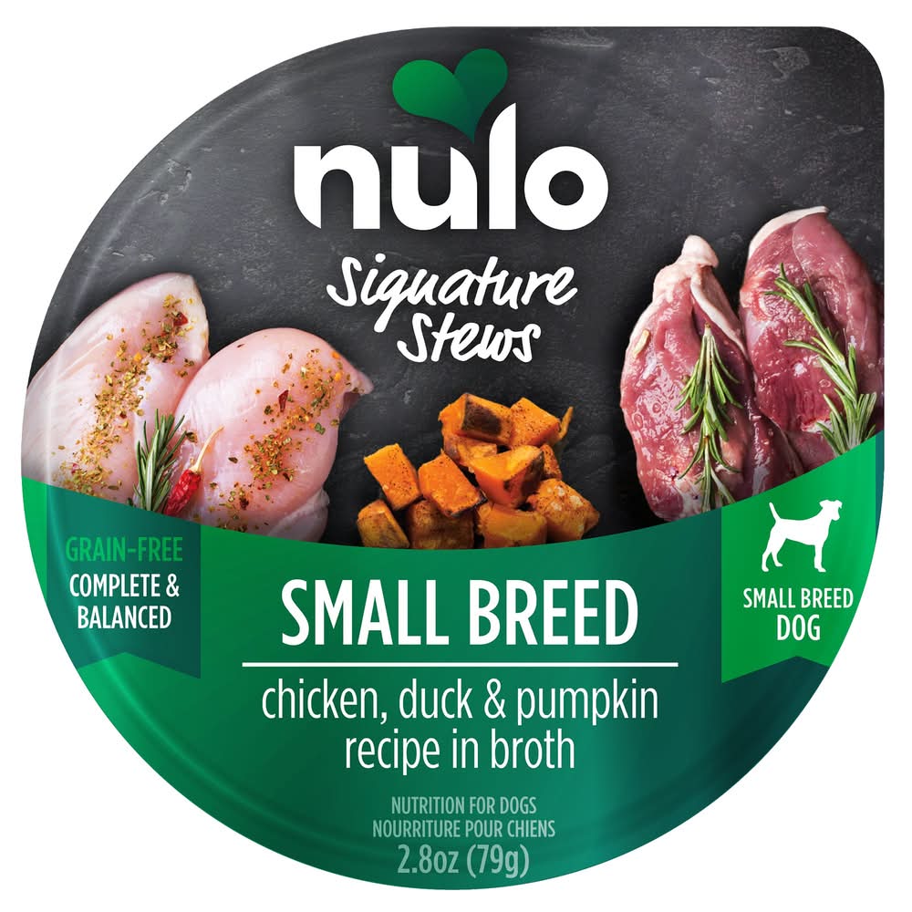Nulo Signature Stews Small Breed Wet Dog Food, Chicken, Duck & Pumpkin, None (2.8 oz)