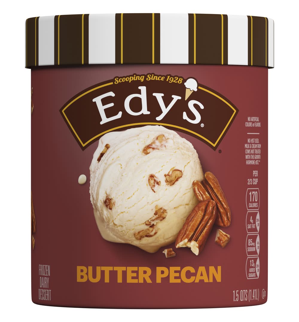 Edy's Ice Cream, Butter Pecan (1.5 qt)