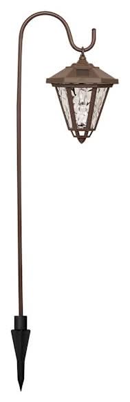 4-Pack Solar Brown Sheppard Hook Pathway Lights