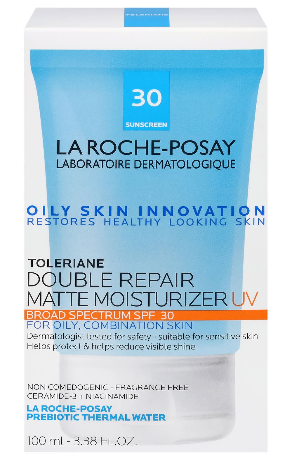 La Roche-Posay Toleriane Double Repair Matte Uv Broad Spectrum Moisturizer Spf 30 (3.38 fl oz)