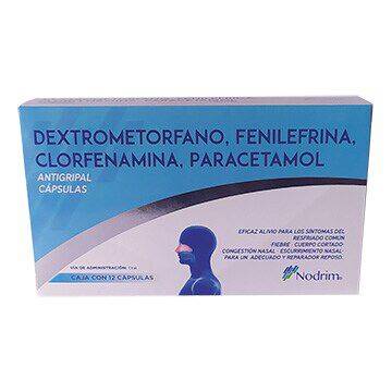 Nodrim antigripal paracetamol cápsulas (12 piezas)