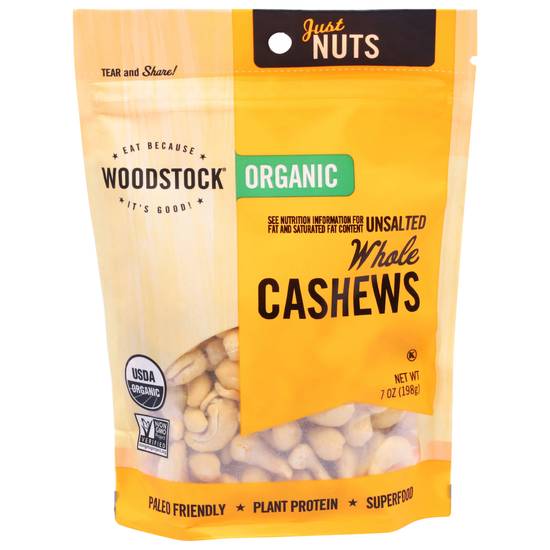 Woodstock Whole Cashews (7 oz)