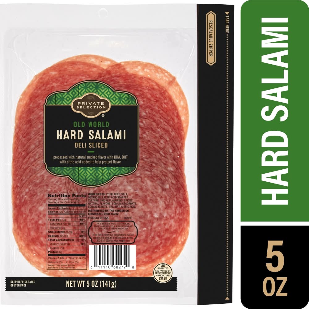 Private Selection® Hard Salami Deli Sliced