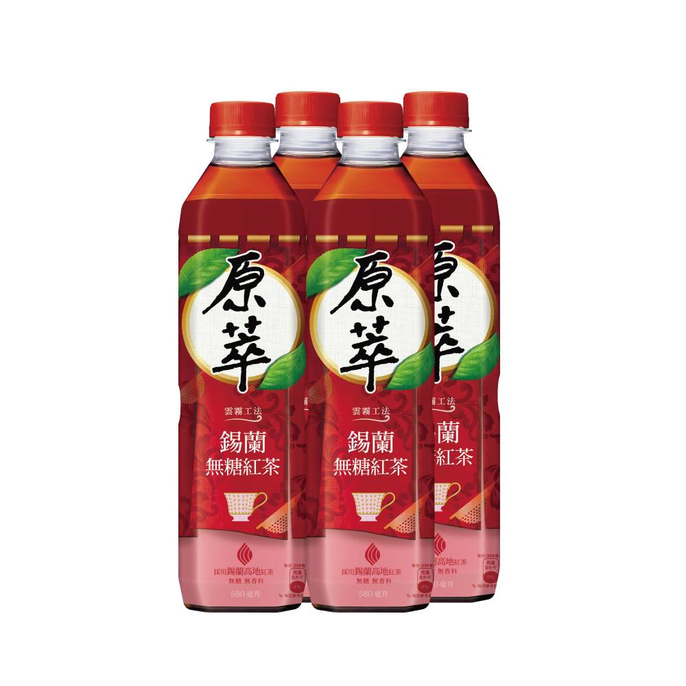 原萃錫蘭無糖紅茶580ml <580ml毫升 x 1 x 4Bottle瓶>