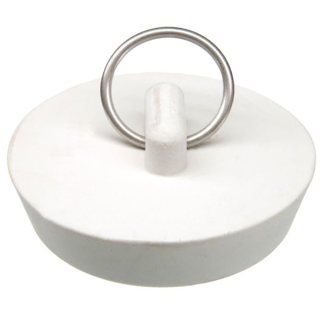 ACE 1-3/4 In. White Rubber Sink And Tub Stopper