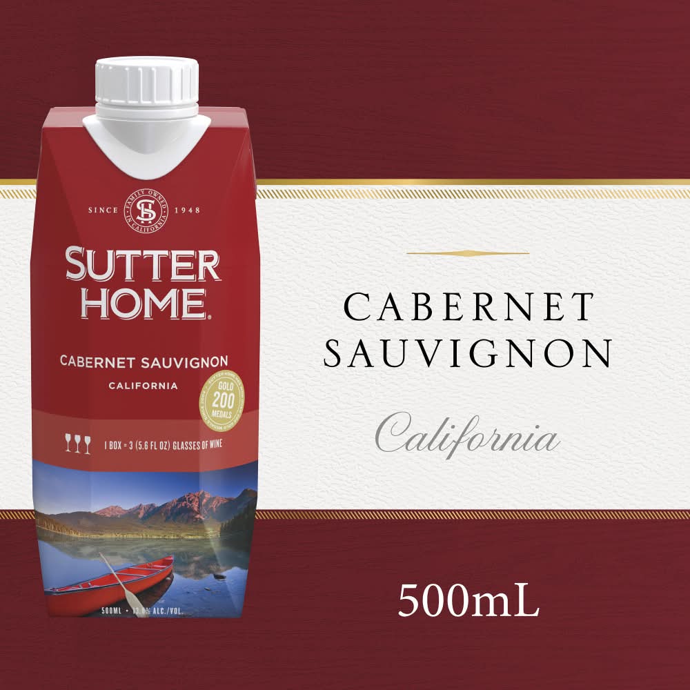 Sutter Home Cabernet Sauvignon Red Wine (500 ml)