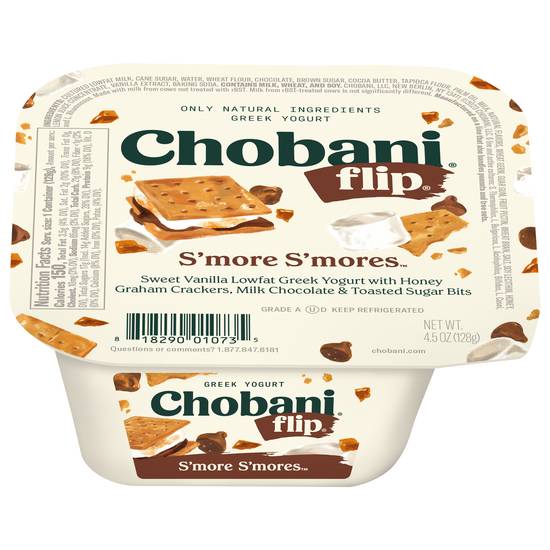 Chobani Flip S'mores Low Fat Greek Yogurt (4.5 oz)