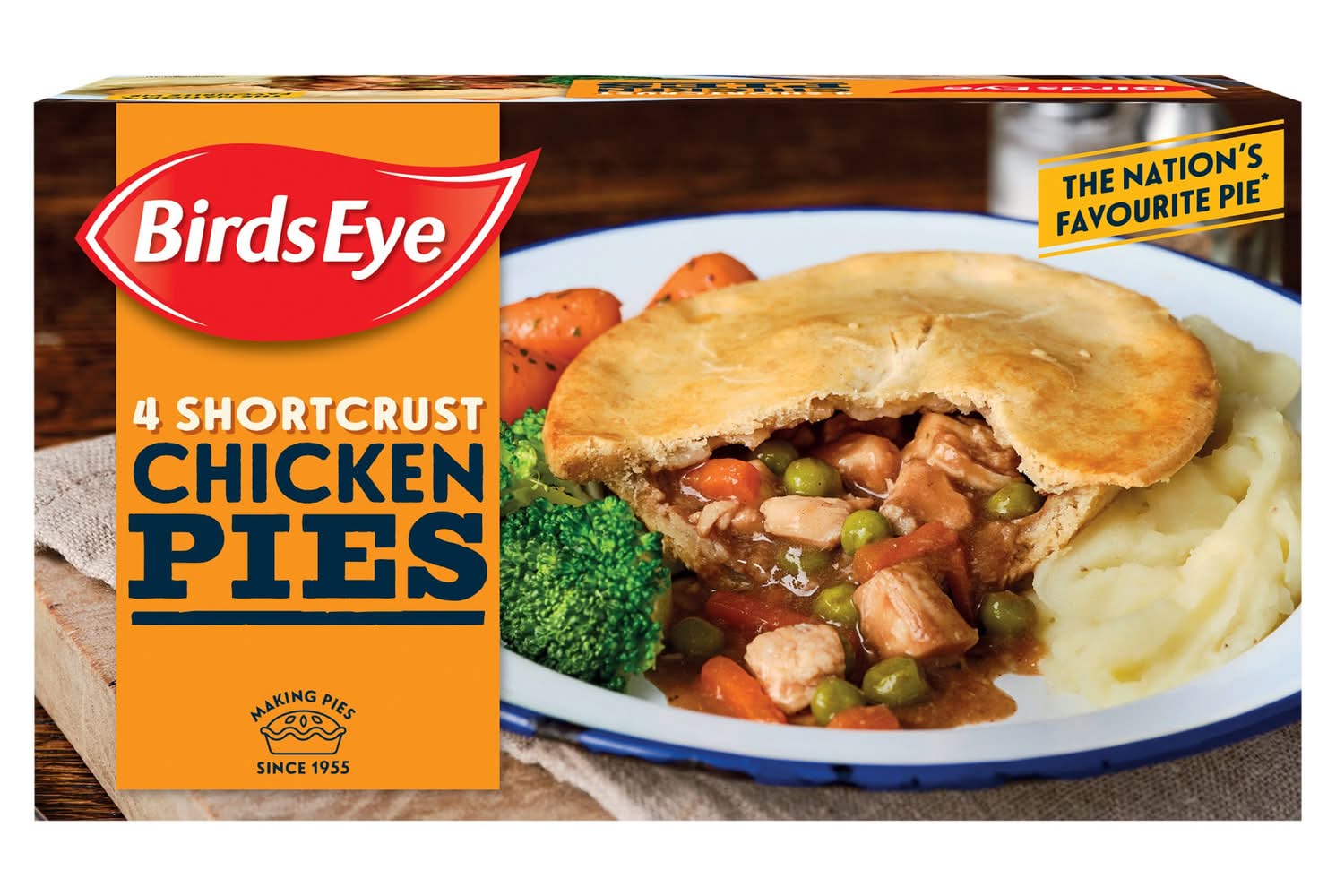 Birds Eye Shortcrust Chicken Pies (4 pack)