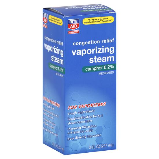 Rite Aid Pharmacy Congestion Relief Vaporizing Steam