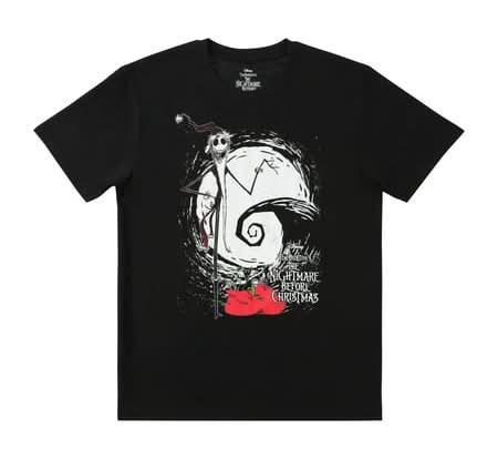 Disney Tim Burton's The Nightmare Before Christmas Season Graphic Tee Large Jack Skellington