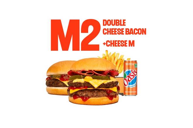 M2 - Cheese M + Double Cheese Bacon