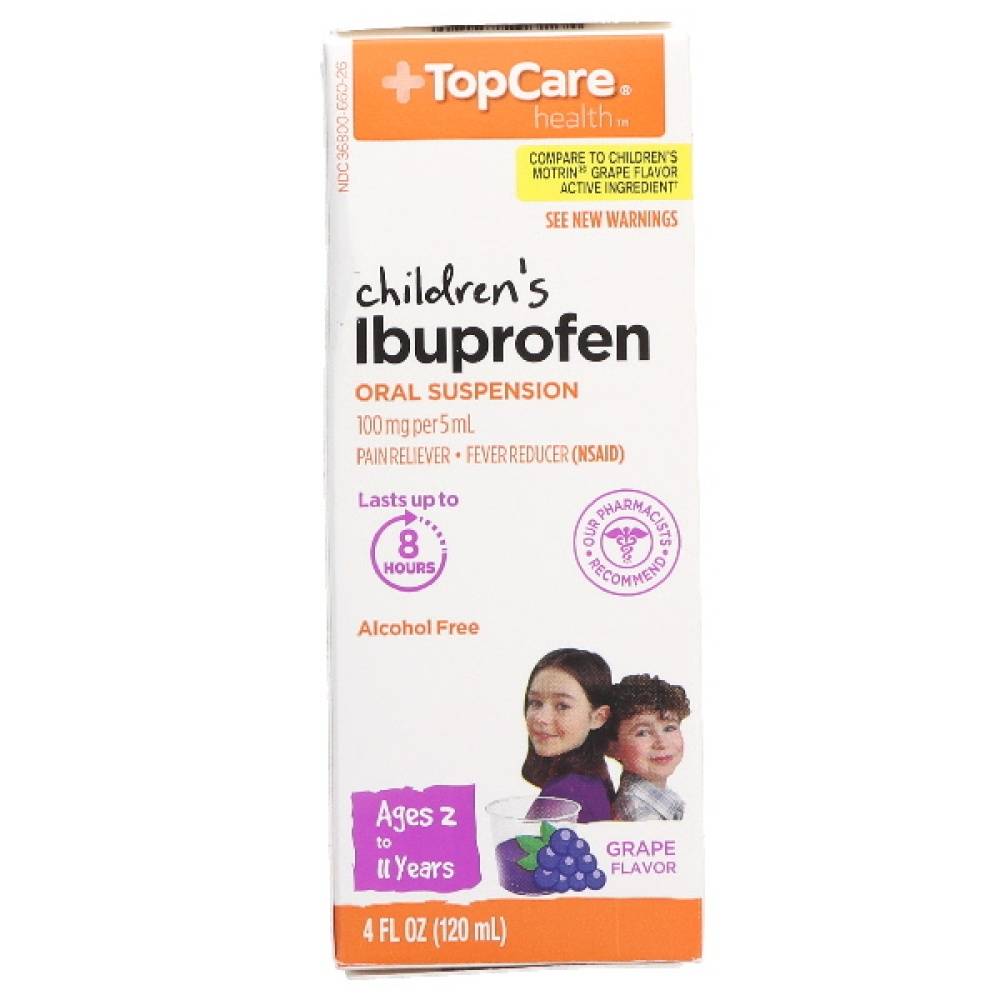 TopCare Children's Ibuprofen Grape Oral Suspension (4 fl oz)