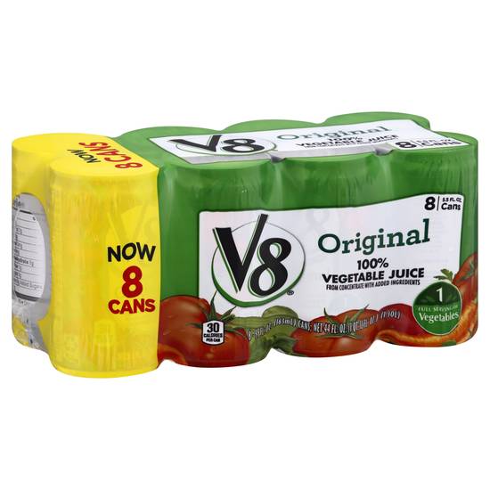 V8 Original 100% Vegetable Juice (8 ct, 5.5 fl oz)