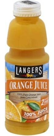 Langers Orange Juice 15.2oz Bottle