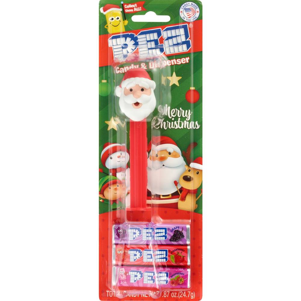 Pez Holiday Christmas Assortment Blister pack (6x 0.87oz counts)