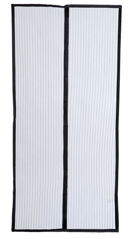 Magic Mesh 39 In. X 83 In. Hands Free Black Plastic Mesh Magnetic Screen Door