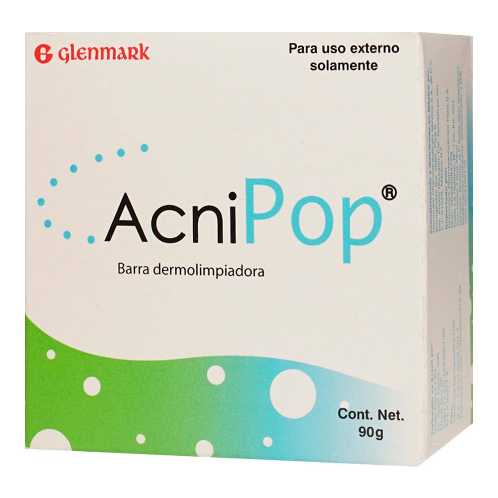 Glenmark · Acnipop barra dermolimpiadora (90 g)