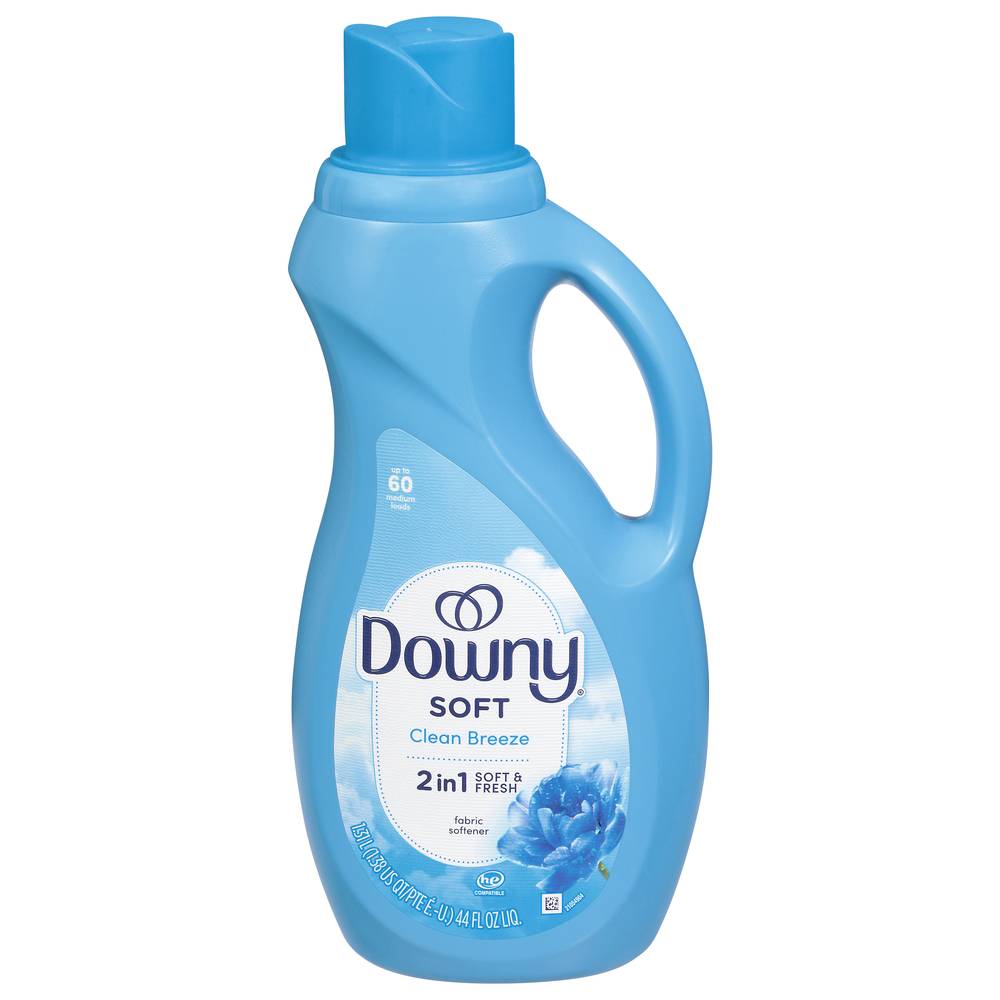 Ultra Downy Fabric Softener Conditioner Clean Breeze Liquid 60 Loads (44 fl oz)