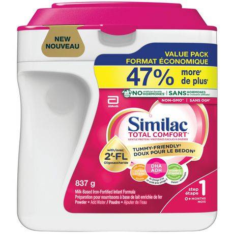 Similac Total Comfort Baby Formula Powder With 2'-fl 0+months (837 g)