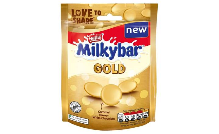 Milkybar Buttons Gold Sharing Bag 86g (404888)