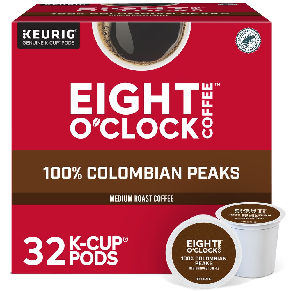 Eight O'Clock Coffee 100% Colombian Peaks Coffee K-Cup Pods (10.6 oz)