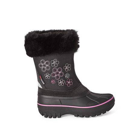 George Girls' Winter Boots (Color: Black, Size: 1)