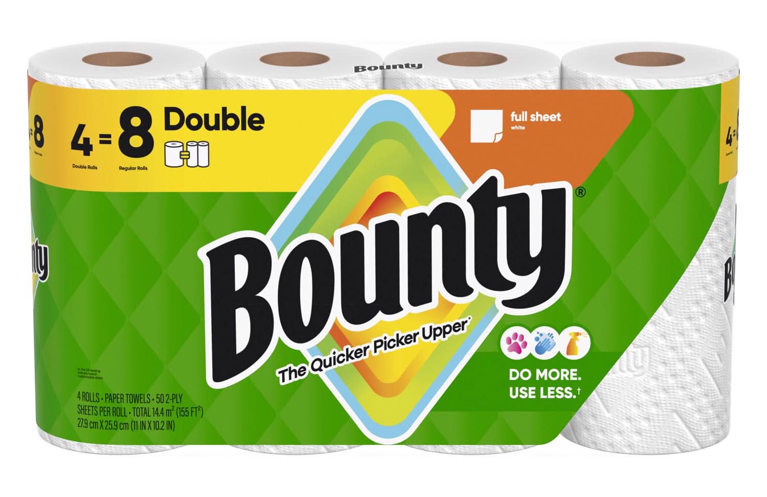 Bounty Paper Towels 50 Sheet 2 Ply 4 Pk