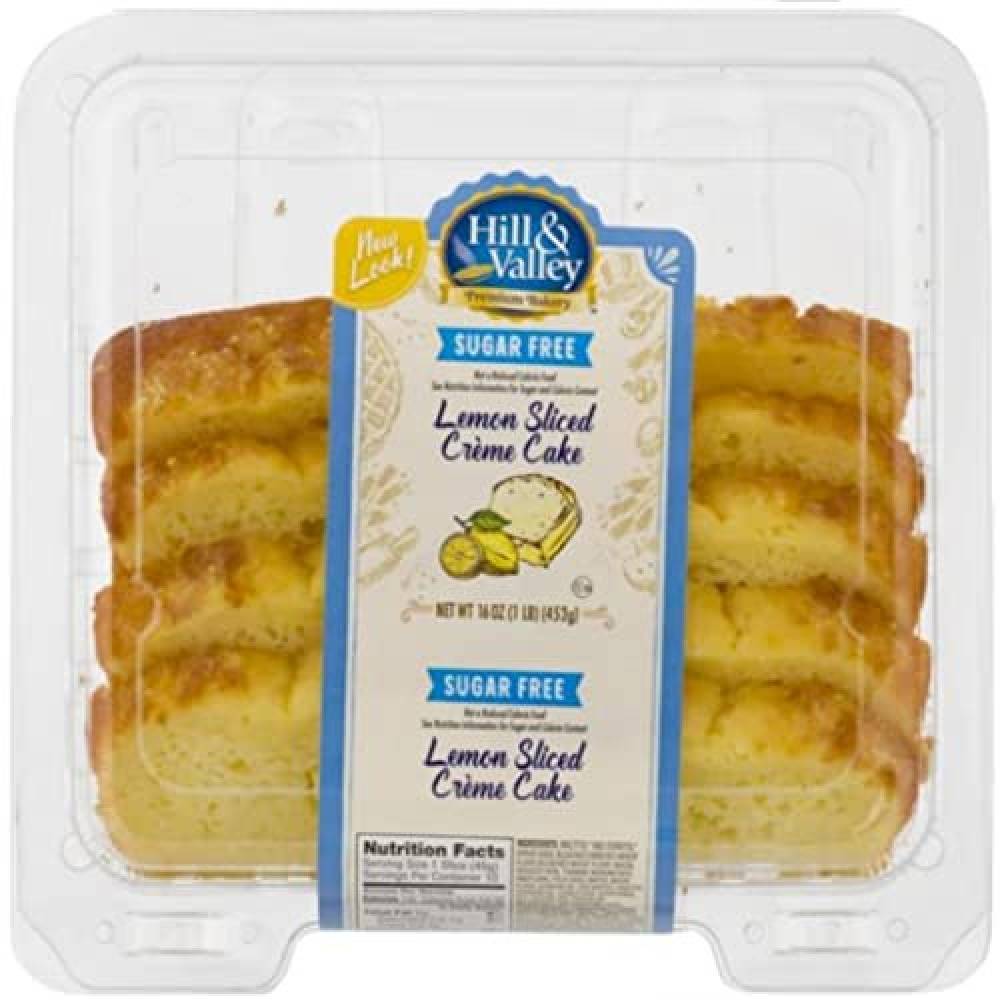Hill & Valley Sugar Free Lemon Sliced Creme Cake (16 oz)