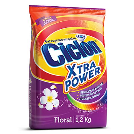 Detergente En Polvo Ultra Floral Ciclón 1 2 K