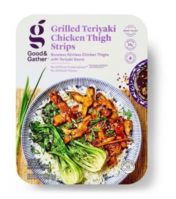 Good & Gather Grilled Teriyaki Chicken Thighs Strips (12 oz)