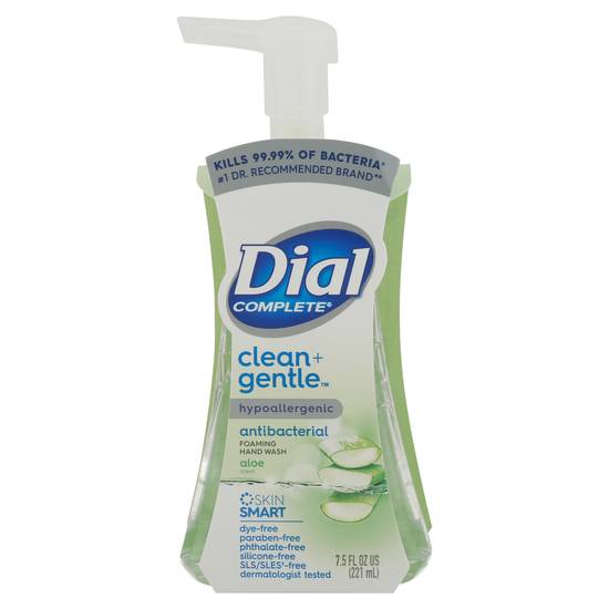 Dial Complete Hypoallergenic Clean+Gentle Foaming Hand Wash