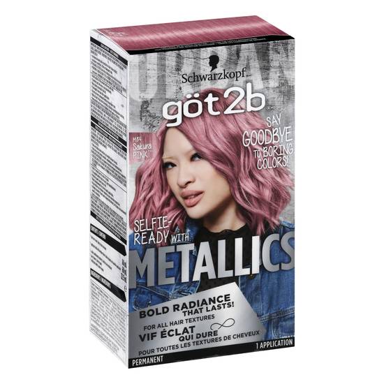 Got2b Metallics Sakura Pink M84 Permanent Hair Color
