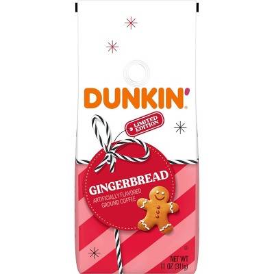 Dunkin' Gingerbread Artificially Flavored Ground Coffee - 11oz