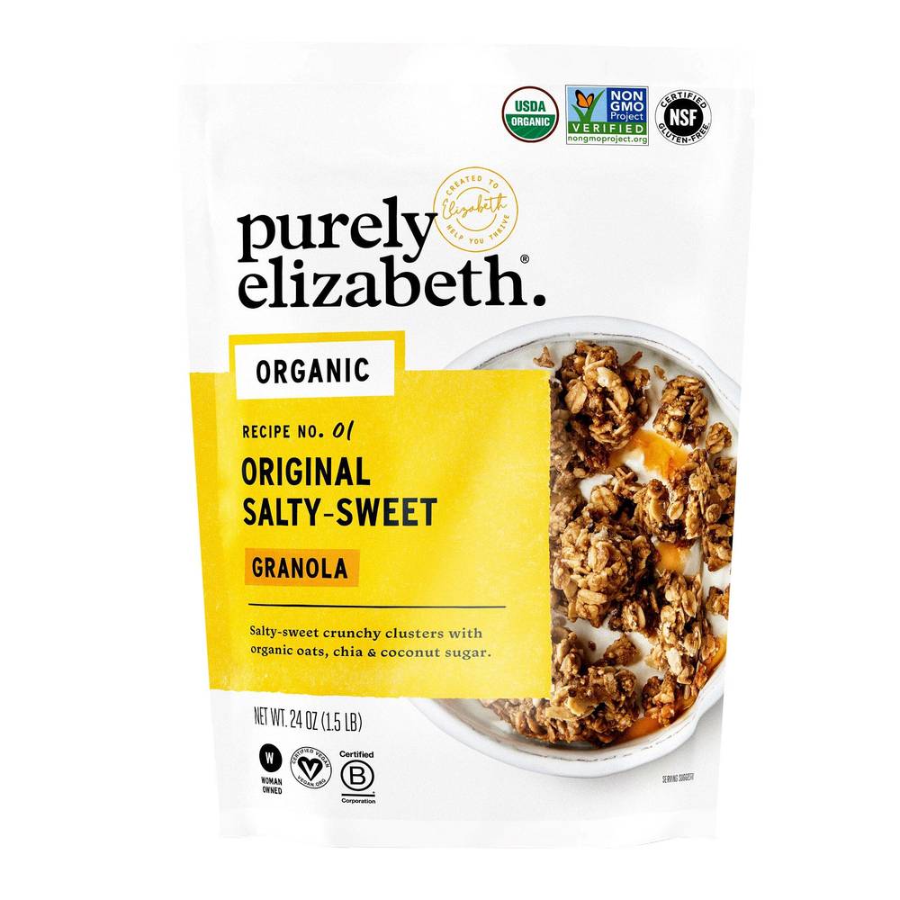 Purely Elizabeth Organic Original Salty-Sweet Granola, 24 oz