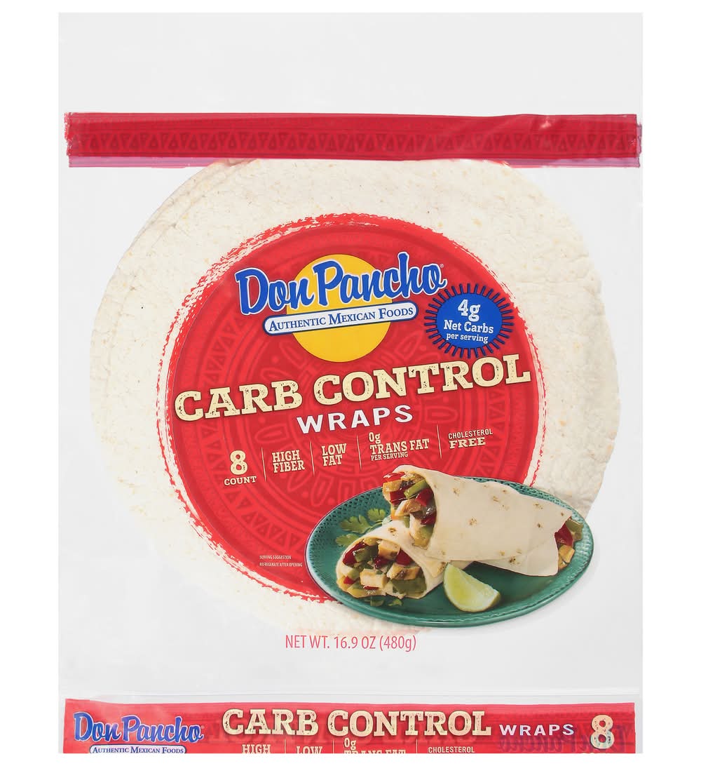 Don Pancho Carb Control Wraps (16.9 oz, 8 ct)