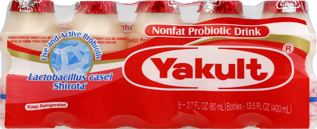 Yakult Nonfat Probiotic Drink (5 ct)