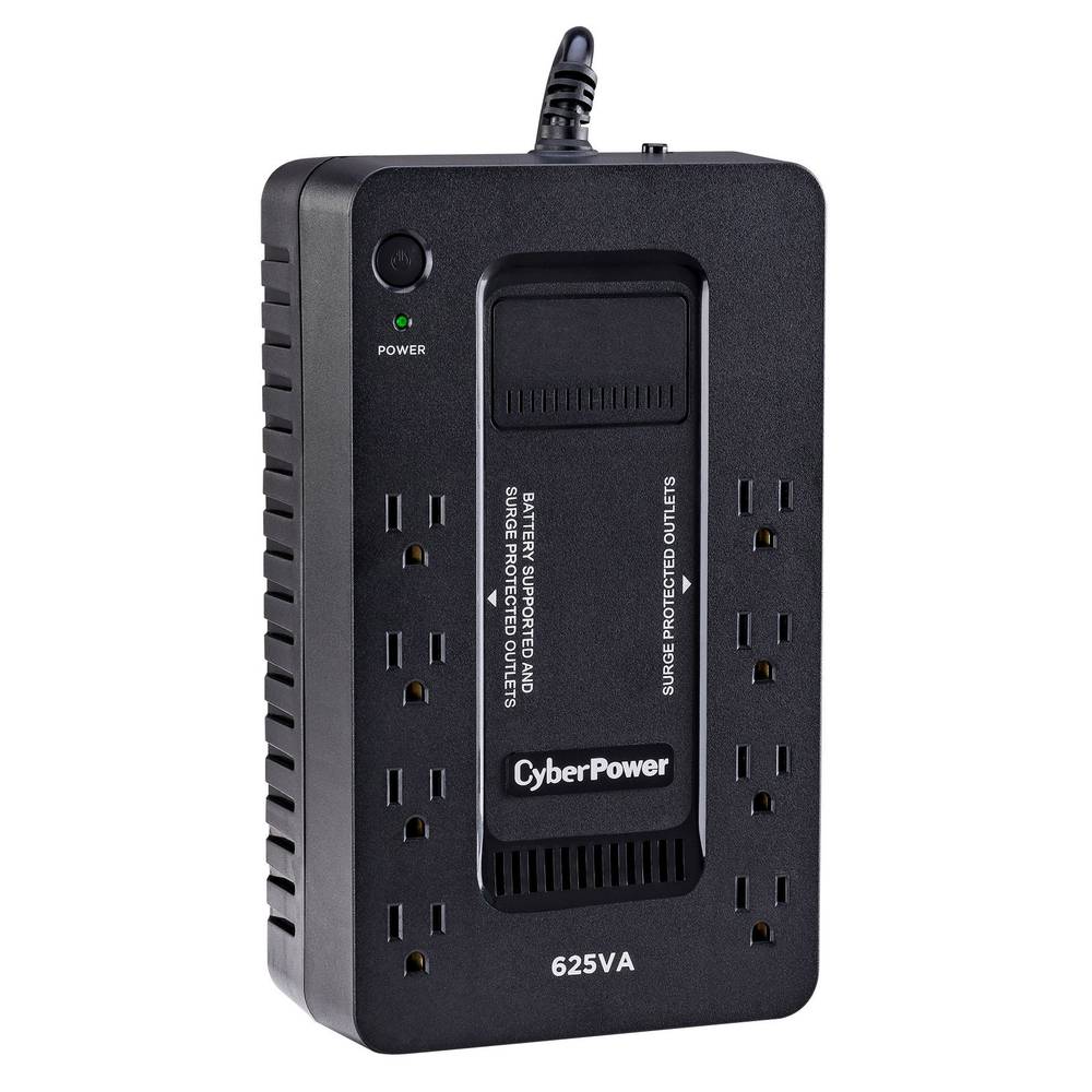 Cyberpower Battery Back Up System With Surge Protected Outlets (black)