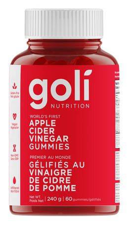 Goli Nutrition Apple Cider Vinegar Gummies, Apple (240 g)