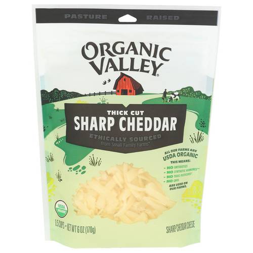 Organic Valley Organic Shredded Sharp Cheddar Cheese