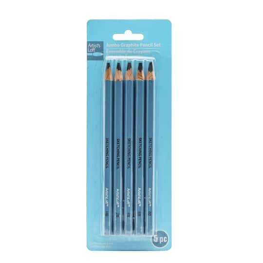 Artist's Loft Jumbo Graphite Pencil Set (5 ct)