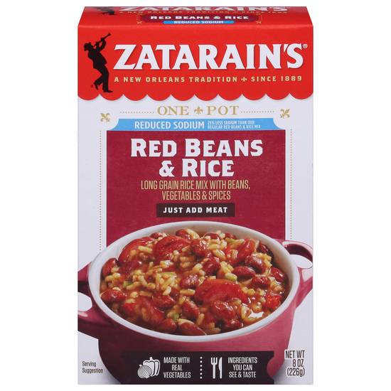 Zatarain's One Pot Reduced Sodium Red Beans & Rice