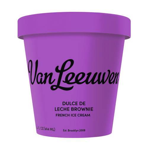 Van Leeuwen French Ice Cream (dulce de leche brownie)