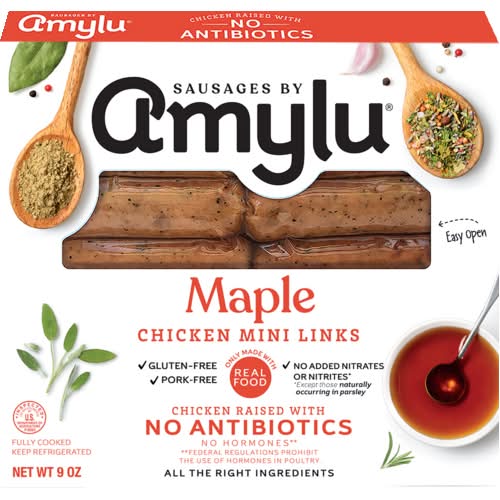 Amylu Foods Maple Chicken Mini Links