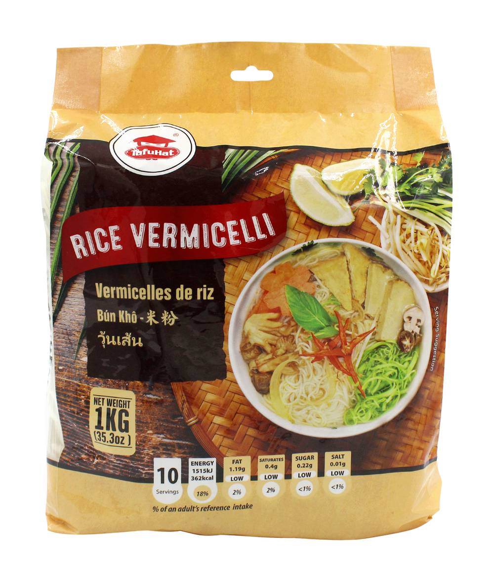 Tofuhat 1.8 mm, Rice Vermicelli Noodles (1kg)